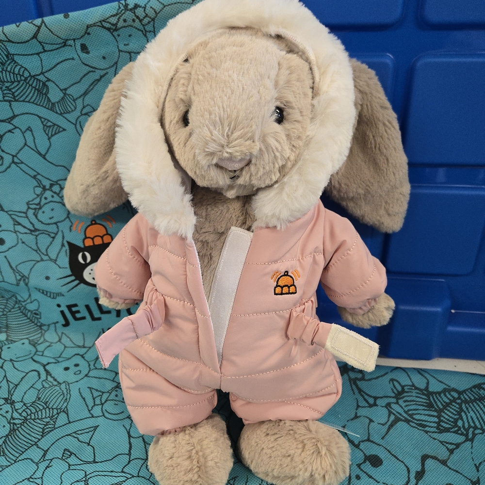 NWT Jellycat Bashful Bunny 'Snow Suit'